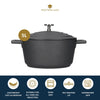 MasterClass Cast Aluminium 5 Litre Casserole Dish 5 Litres