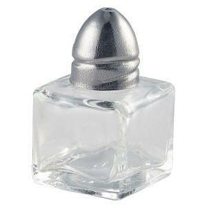 Individual Glass Pepper Pot 30 x 30 x 50mm