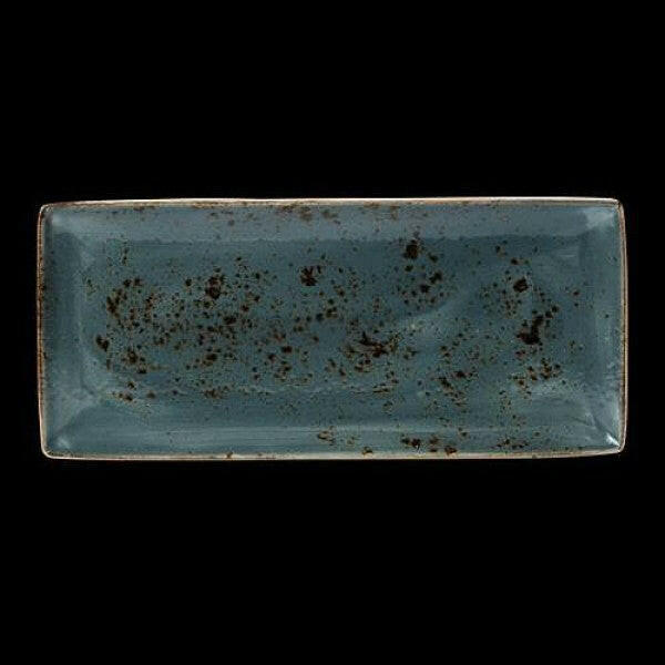 Steelite Craft Blue Rectangle Plate Four 37 x 16.5cm (Case Size 6)