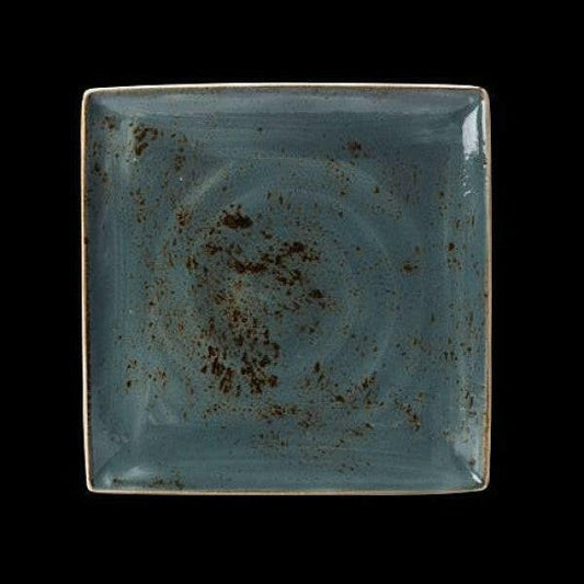 Steelite Craft Blue Square Plate One 27 x 27cm (Case Size 6)