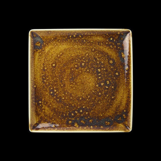 Steelite Vesuvius Amber Square One 27cm x 27cm (Case Size 6)