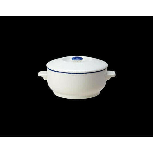 Steelite Blue Dapple Lid for Casserole Soup Bowl (Case Size 12) - Cater-Connect Ltd