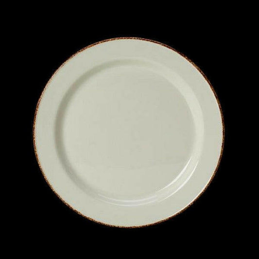 Steelite Brown Dapple Plate Slimline 27cm 10 5/8" (Case Size 24) - Cater-Connect Ltd