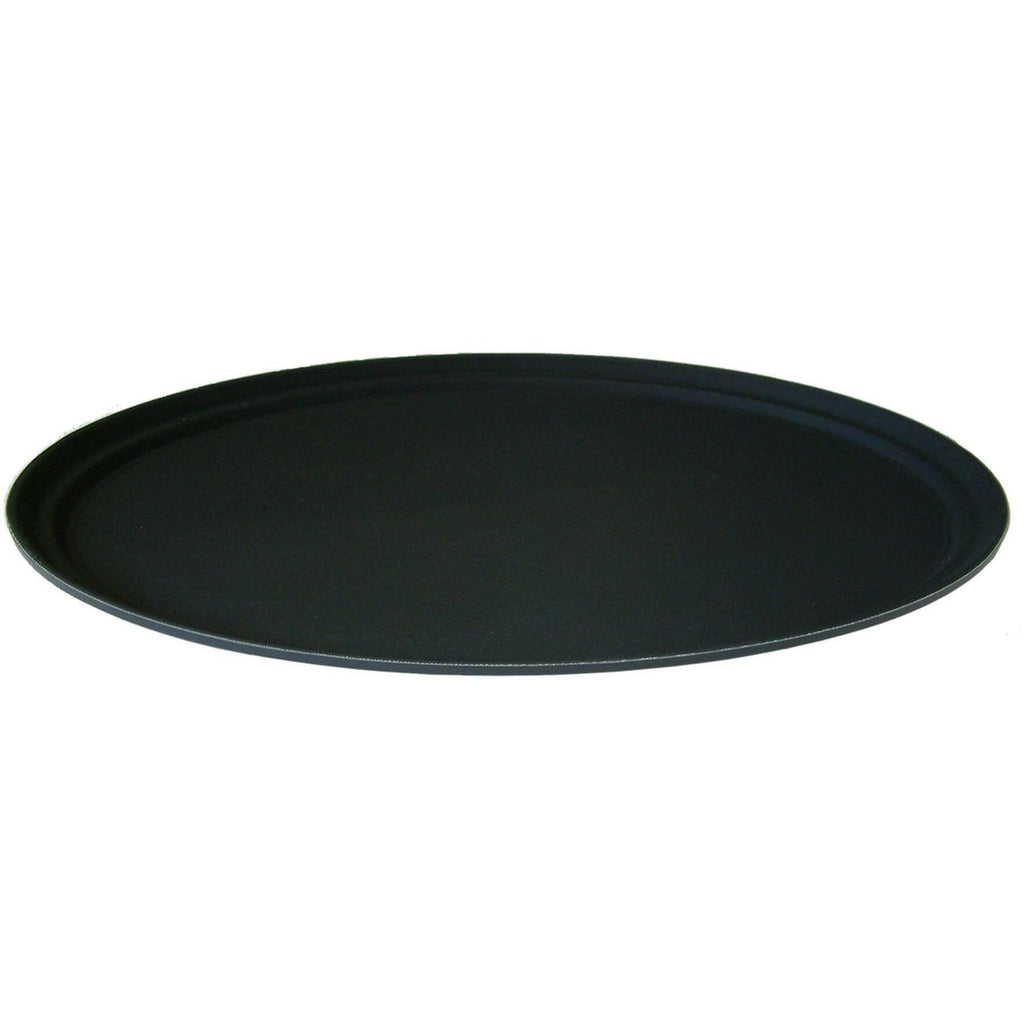 Oval Black Non-Slip Tray 68cm x 55cm