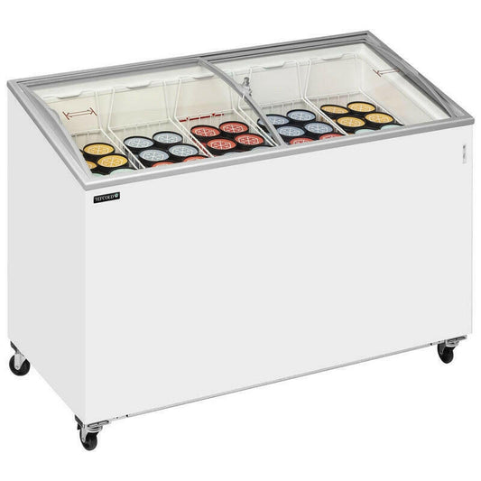 Tefcold IC500SCEB White Curved Lid Chest Freezer 472 Litres