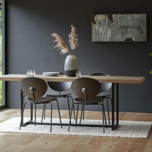 Forden Dining Table Grey W900 x D2000 x H750mm