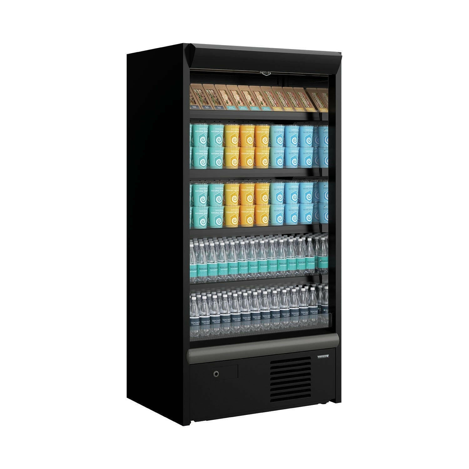 Tefcold Galaxy GP10 Black Open Front Multideck 1022mm - Cater-Connect Ltd