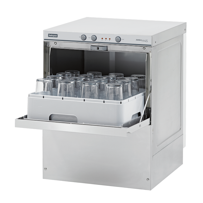 Maidaid Halcyon Amika Range AMH45 Undercounter Glasswasher Gravity Drain