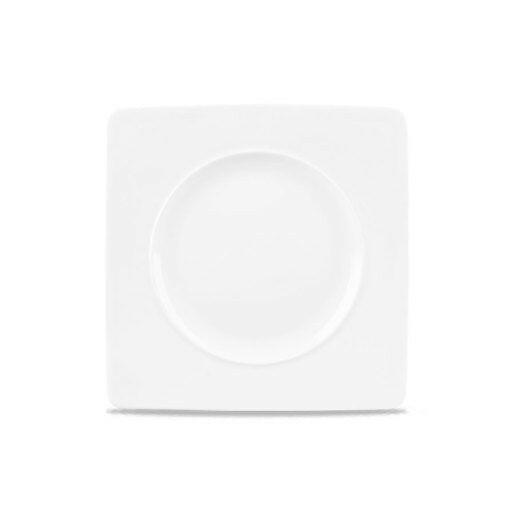 Churchill Alchemy Ambience Medium Rim Square Plate White 21cm Case Size 6