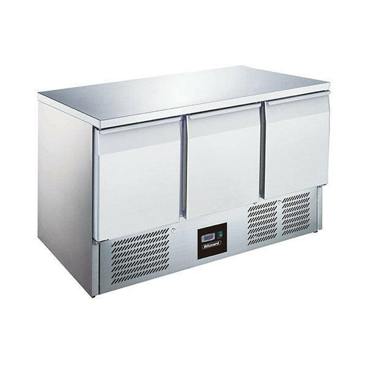 Blizzard BCC3 3 Door Compact Counter Fridge 368 Litres