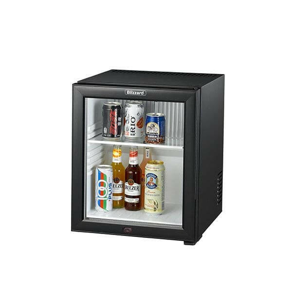 Blizzard BMB30G Glass Door Mini Fridge Bottle Cooler Black 10 Bottles