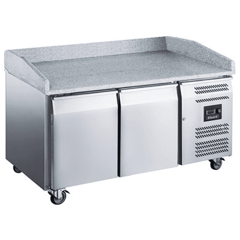Blizzard BPB1500 Two Door Refrigerated Prep Counter 390 Litres With Granite Work Top