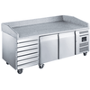 Blizzard BPB2000-7N Two Door & 7 Draw Refrigerated Prep Counter With Granite Work Top - Cater-Connect Ltd