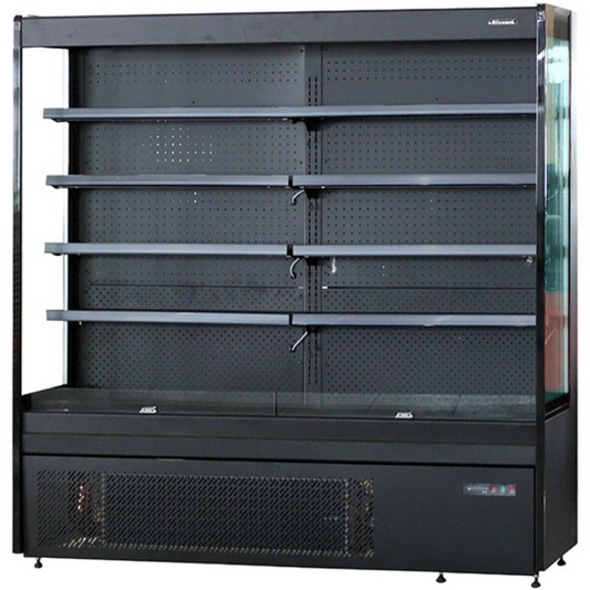 Blizzard BTD130BK Black 4 Tier Slim Merchandiser 470L