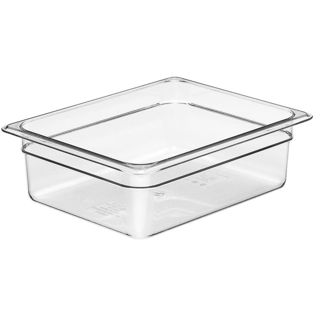 Cambro 24CW135 Clear Polycarbonate 1/2 Gastronorm Pan 100mm