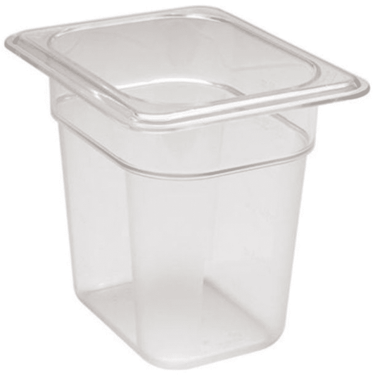Cambro 86CW135 Camwear Clear Polycarbonate 1/8GN Pan 150mm