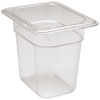 Cambro 86CW135 Camwear Clear Polycarbonate 1/8GN Pan 150mm