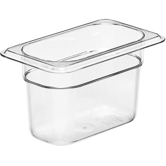 Cambro 94CW135 Clear Camwear Polycarbonate 1/9GN Pan 100mm - Cater-Connect Ltd