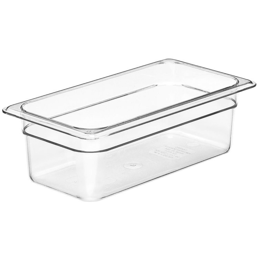 Cambro 34CW135 Clear Camwear Polycarbonate 1/3 Gastronorm Pan 100mm