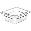 Cambro 65mm Deep 1/6GN Clear Polycarbonate Pan