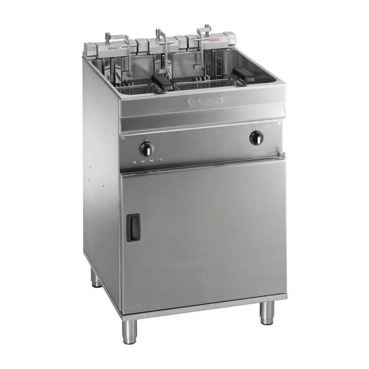 Valentine EVO600 Single Tank Twin Basket Electric Fryer 28 Litres - Cater-Connect Ltd
