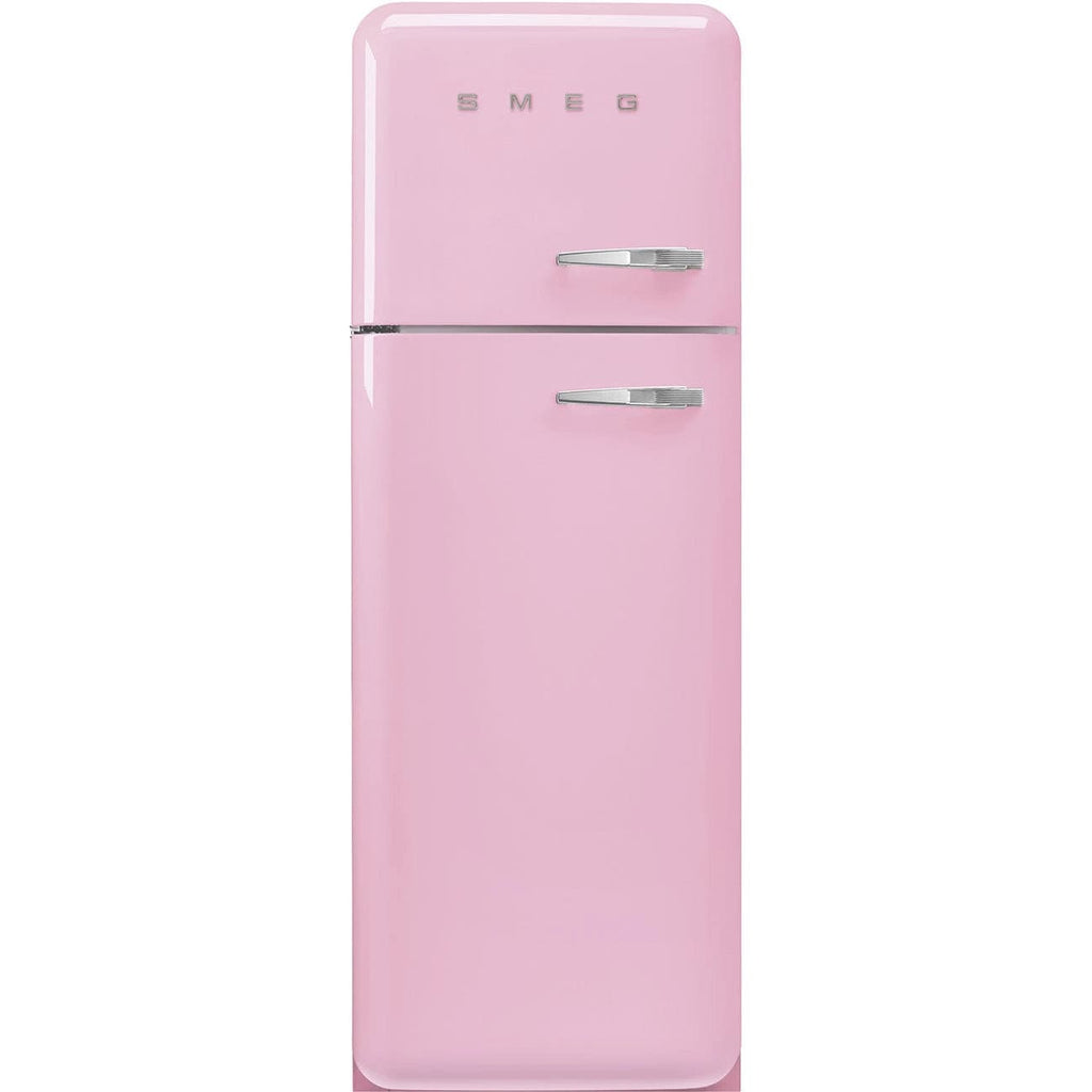 Smeg 50s Retro FAB30LPK5 Left Hinge Fridge Pink 294 Litres