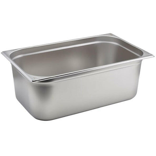 Genware Stainless Steel 1/1 Gastronorm Pan 200mm