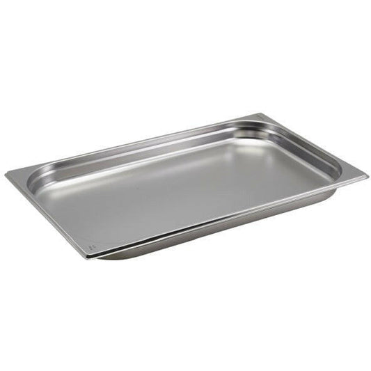 Genware Stainless Steel 1/1 Gastronorm Pan 40mm