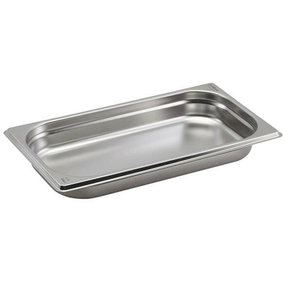 Genware Stainless Steel 1/3 Gastronorm Pan 40mm