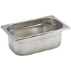 Genware Stainless Steel 1/4 Gastronorm Pan 100mm