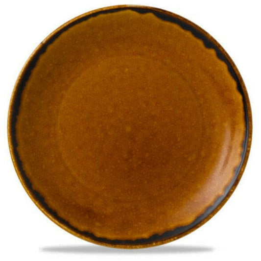 Dudson Harvest Brown Coupe Plate 16.5cm Case Size 12 - Cater-Connect Ltd