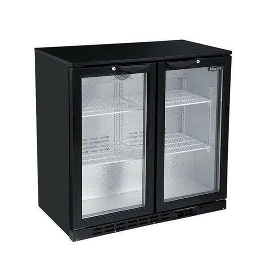 Blizzard LOWBAR2 Low Height Double Door Bottle Cooler (168 Bottle)