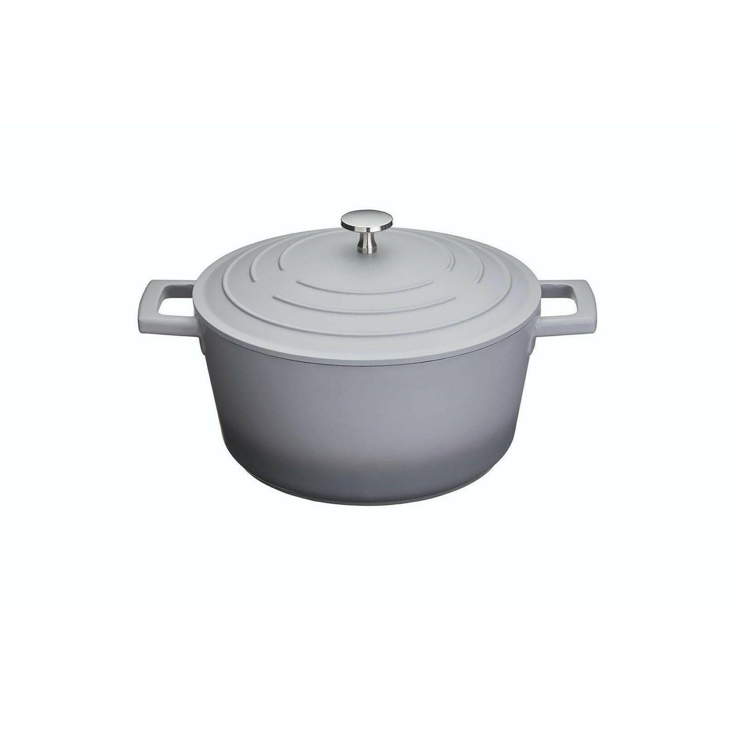 MasterClass Large 5 Litre Casserole Dish With Lid Ombre Grey