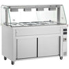 Inomak 4 x 1/1 Gastronorm Bain Marie Heated Base With Glass Structure - Cater-Connect Ltd