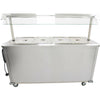 Parry MSB15G Heated Bain Marie Top Mobile Servery With Gantry 1655mm