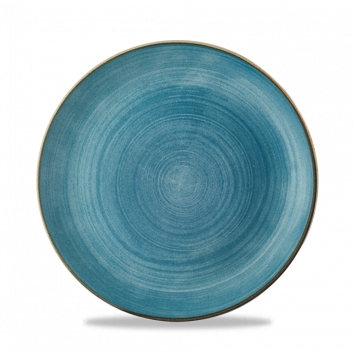 Churchill Stonecast® Coupe Plate Raw Blue 21.70cm Case Size 12 - Cater-Connect Ltd