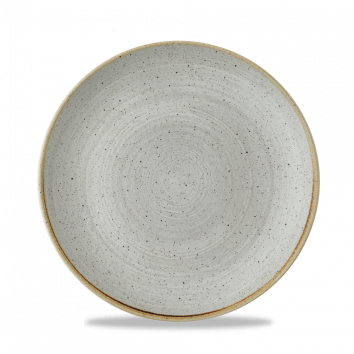 Churchill Stonecast® Coupe Plate Raw Grey 21.70cm Case Size 12 - Cater-Connect Ltd