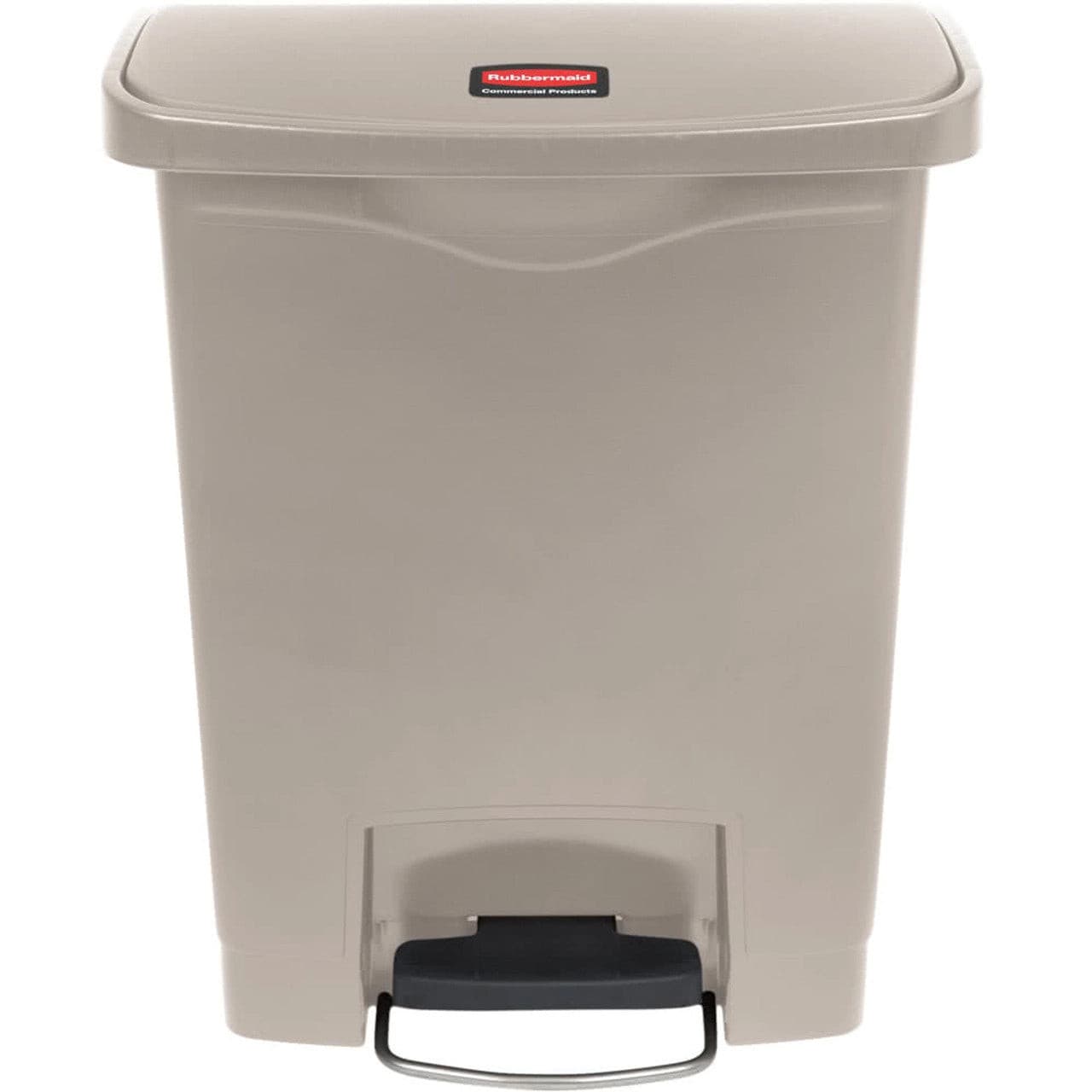 Rubbermaid Slim Jim 30L Resin Front Step Step-On Beige - Cater-Connect Ltd