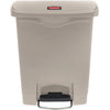 Rubbermaid Slim Jim 30L Resin Front Step Step-On Beige - Cater-Connect Ltd