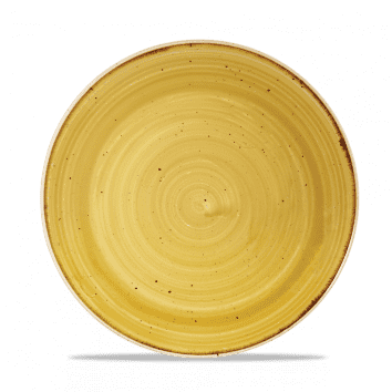 Stonecast® Mustard Seed Yellow Coupe Plate 21.7cm (Case Size 12)