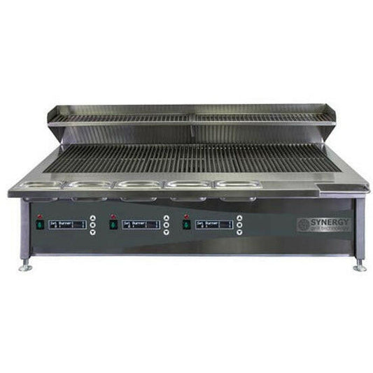 Synergy Trilogy ST1300 Gas Chargrill With Cooking Shelf And Garnish Rail