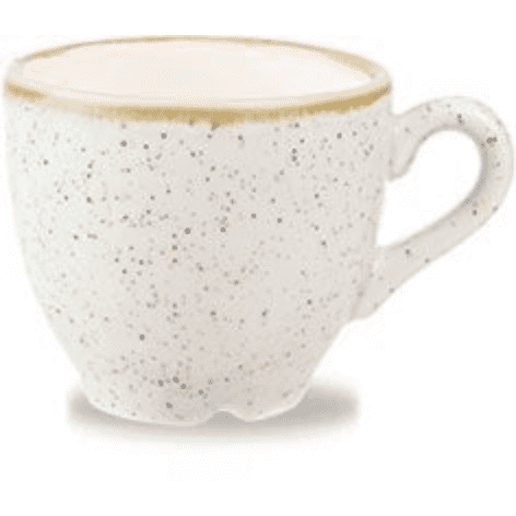 Churchill Stonecast® Barley White Espresso Cup 6.5cm 10cl Case Size 12