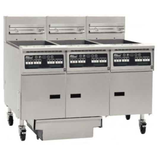 Pitco SEH50/FD-FFF 3 Vat Tank Filtration Electric Fryer 69 Litres