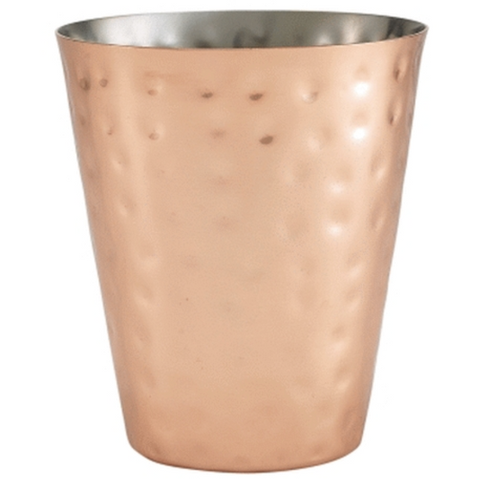 GenWare Hammered Copper Plated Conical Serving Cup 9 x 10cm Case Size 12 - Cater-Connect Ltd