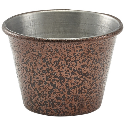 GenWare 2.5oz Stainless Steel Ramekin Hammered Copper