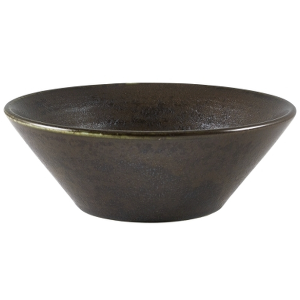 GenWare Terra Porcelain Black Conical Bowl 19.5cm Case Size 6 - Cater-Connect Ltd