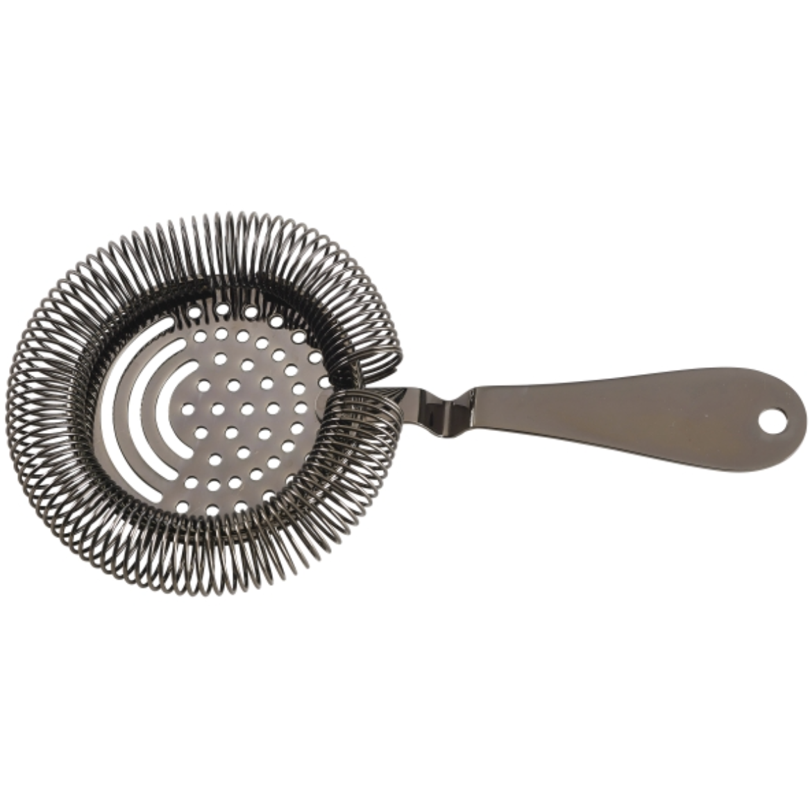 GenWare Gun Metal Sprung Premium Julep Strainer