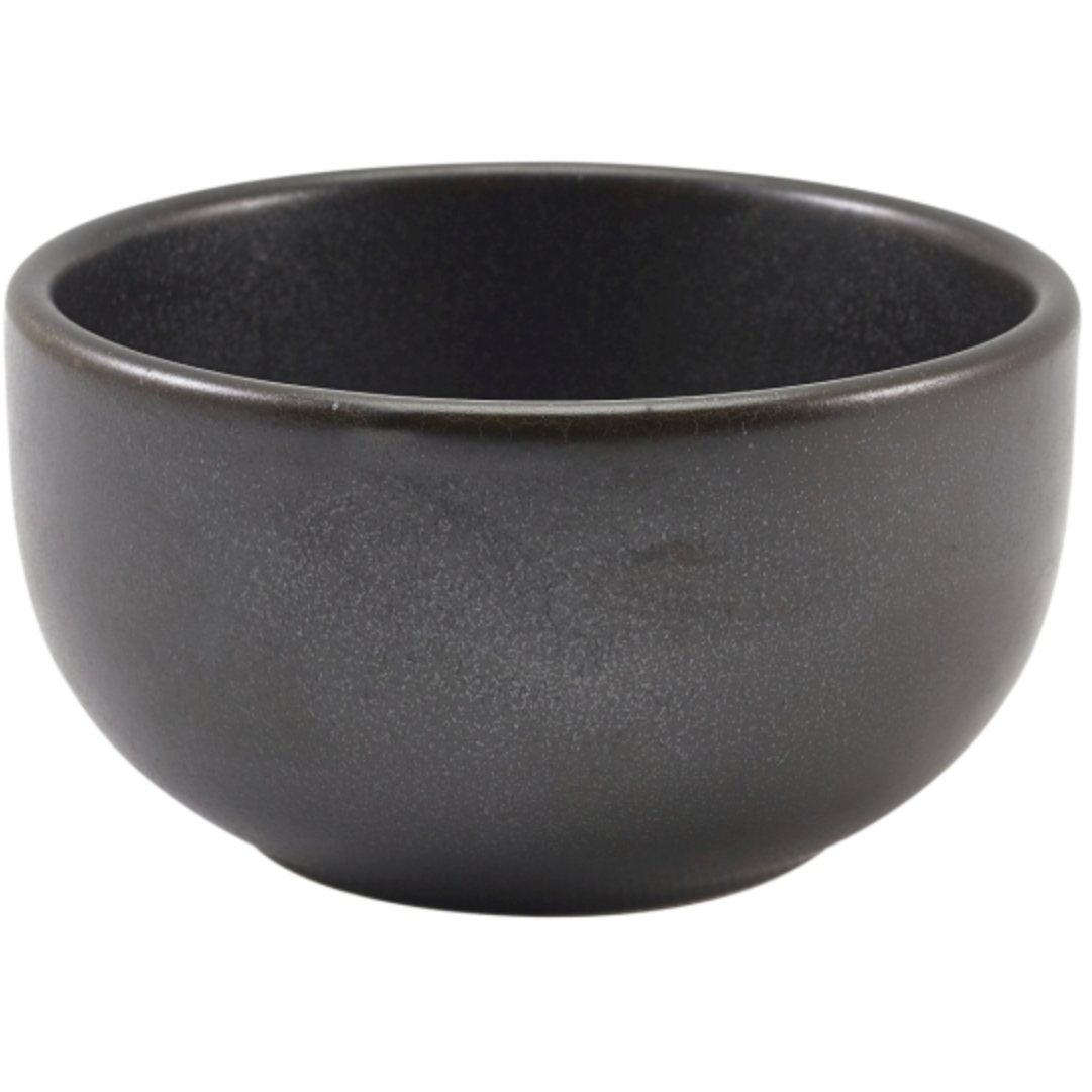 GenWare Terra Porcelain Black Round Bowl 12.5cm