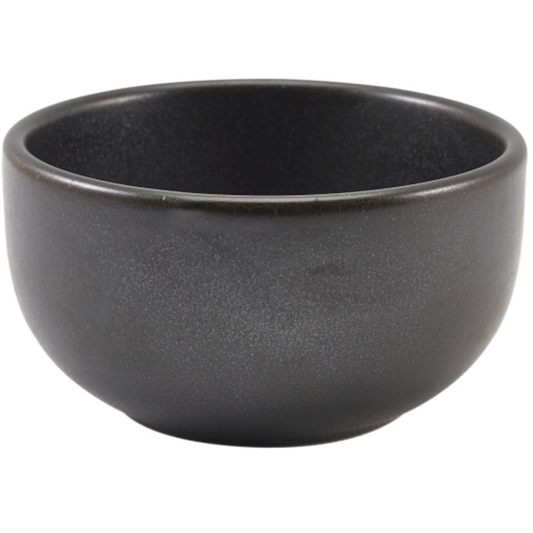 GenWare Terra Porcelain Black Round Bowl 12.5cm Case Size 6 - Cater-Connect Ltd