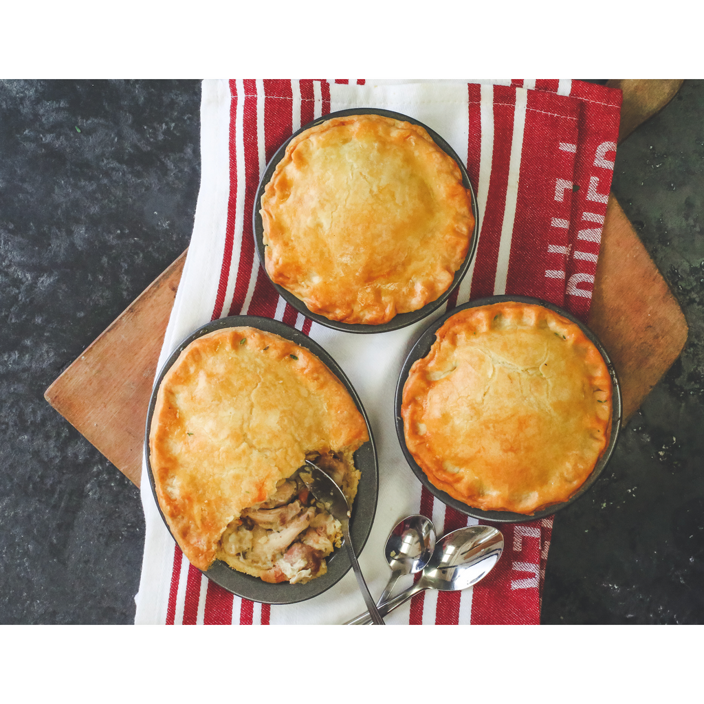 MasterClass Crusty Bake Non-Stick Individual Round Pie Dish 10cm x 3cm ...